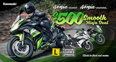/ImageGen.ashx?image=/media/1252/ninja-500-cash-back.jpg&width=400 - Coast Powersports - Yamaha, KTM, Kawasaki motorcycles - Adelaide, South Australia