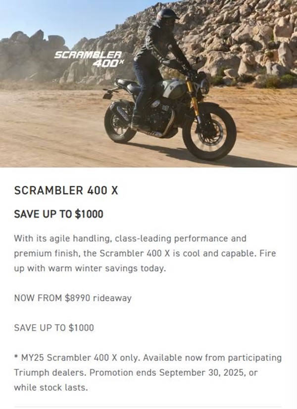  Scrambler 400 X