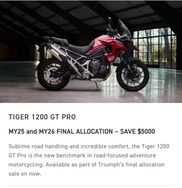  Tiger 1200 GT Pro